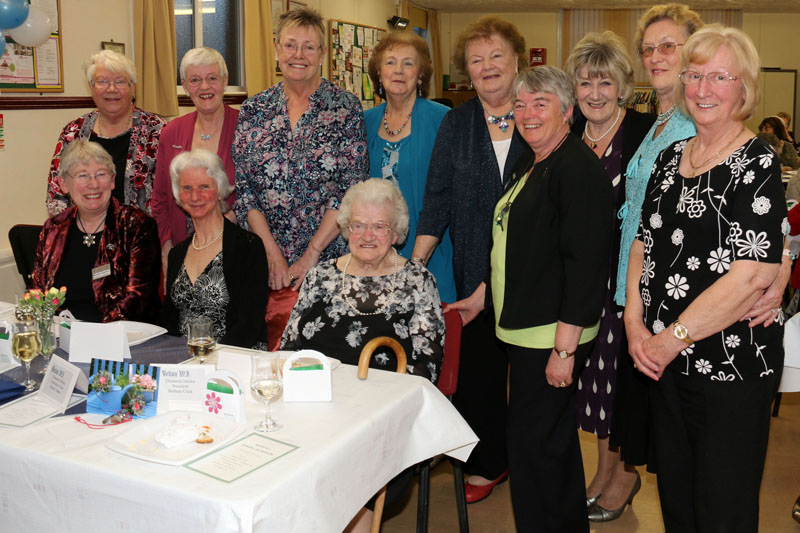 Belton W I Committee plus guests and a 1955 founder member