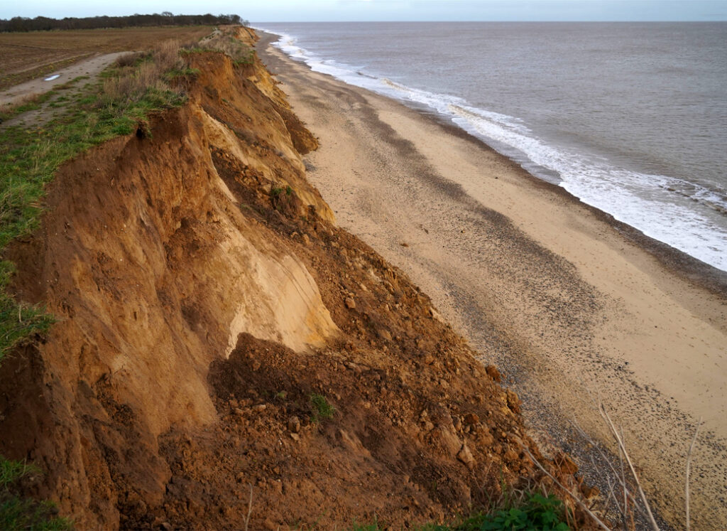 Covehithe cliff